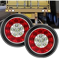 軽トレーラー　丸テール Amazon | Aoling トラック用テールランプled 12V 24V兼用 クリア